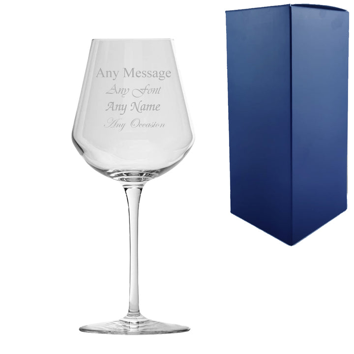 Engraved 470ml Inalto Uno Wine Glass With Gift Box Image 2