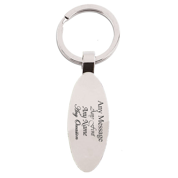 Engraved Oval Bottle Opener Keyring - part of the  collection