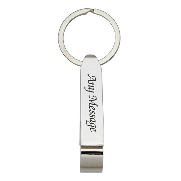 Engraved Bottle Opener Keyring Image 2