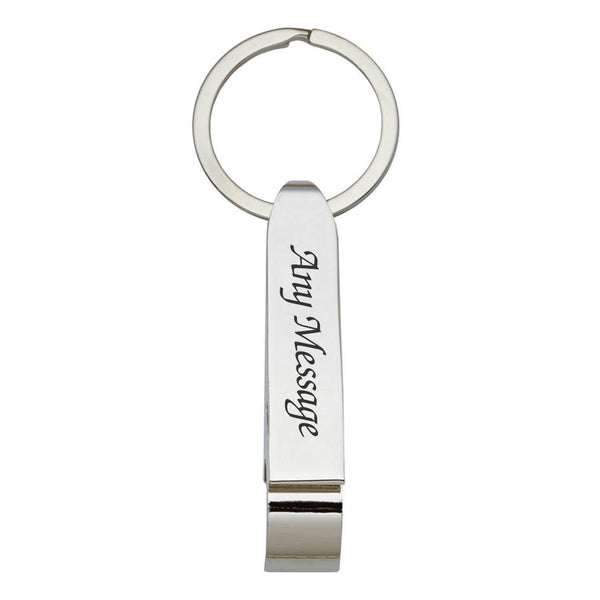 Engraved Bottle Opener Keyring - part of the  collection