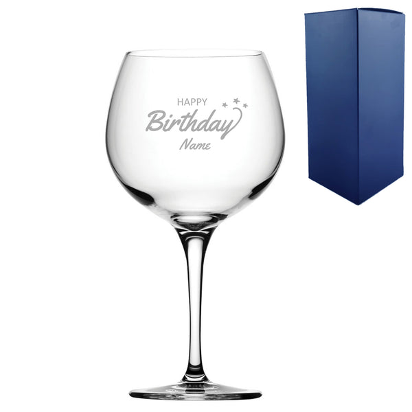 Engraved Happy Birthday Gin Balloon, Gift Boxed - part of the  collection