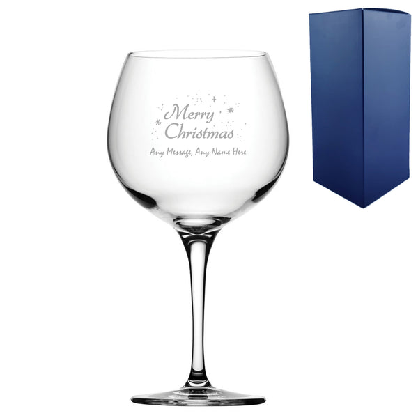 Engraved Merry Christmas Gin Balloon, Gift Boxed - part of the  collection