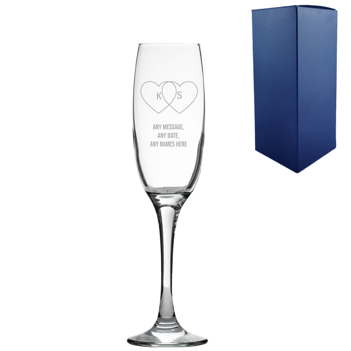 Engraved Valentines Day Champagne Flute, Gift Boxed - part of the  collection