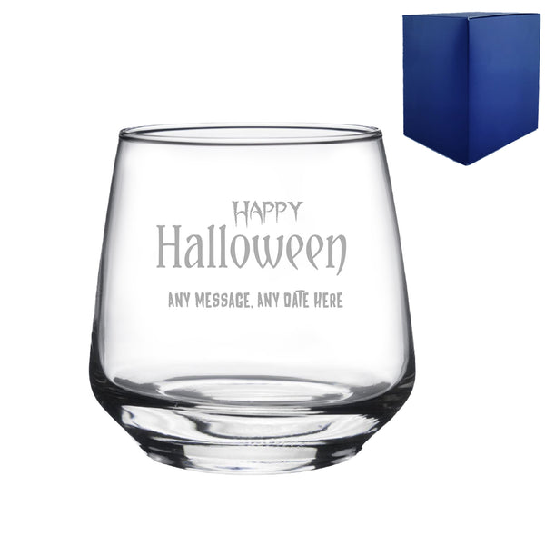 Engraved Happy Halloween Tallo Tumbler, Gift Boxed Image 1