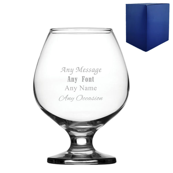 Engraved Any Message Bistro Brandy, Gift Boxed - part of the  collection