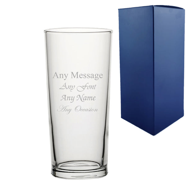 Engraved Senator Beer Glass 12.75Oz/377Ml, Any Message - part of the  collection