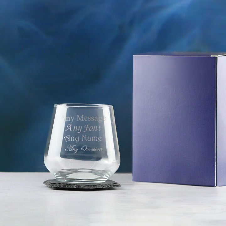 Engraved Whisky Glass, Allegra 340ml Tumbler, Gift Boxed - part of the  collection