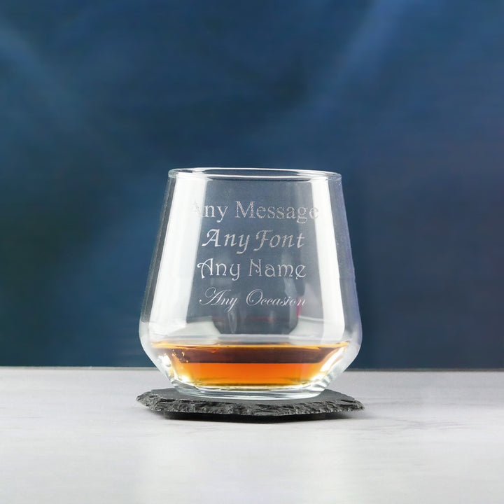 Engraved Whisky Glass, Allegra 340ml Tumbler, Gift Boxed - part of the  collection