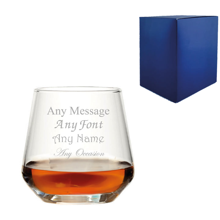 Engraved Whisky Glass, Allegra 340ml Tumbler, Gift Boxed - part of the  collection