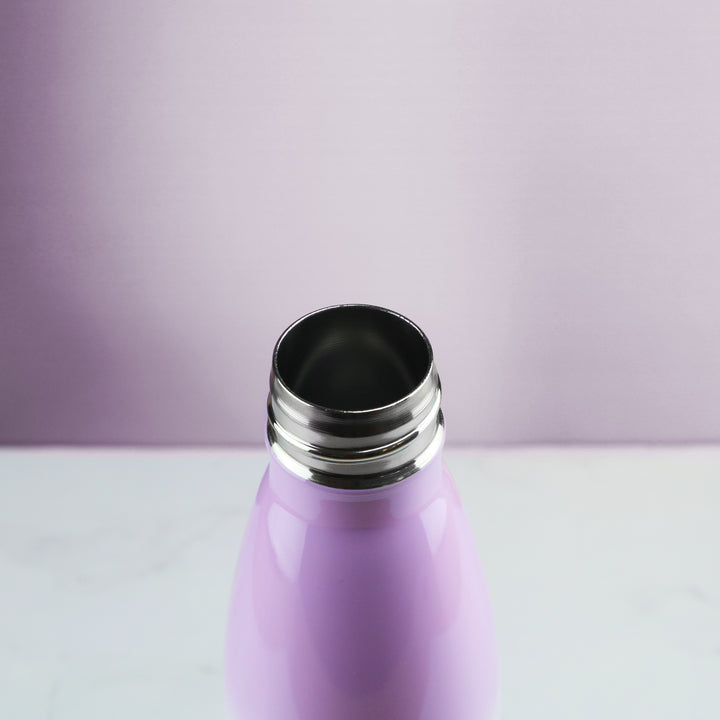 Printed Lilac Gradient Thermal Bottle, Any Message, Stainless Steel 500ml/17oz