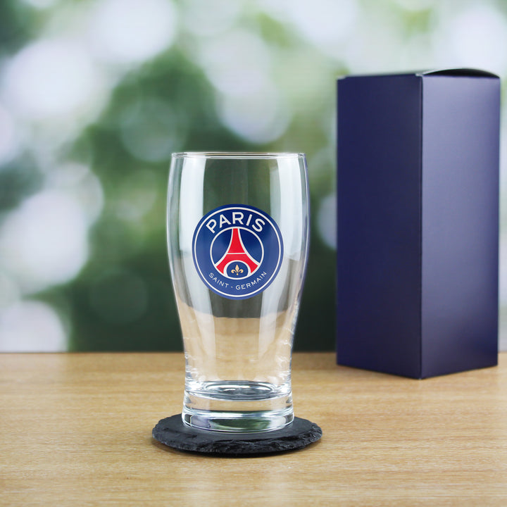 Engraved PSG 20oz Tulip Pint Glass, Gift Boxed - part of the Personalised Beer Pint Glasses And Tankards collection