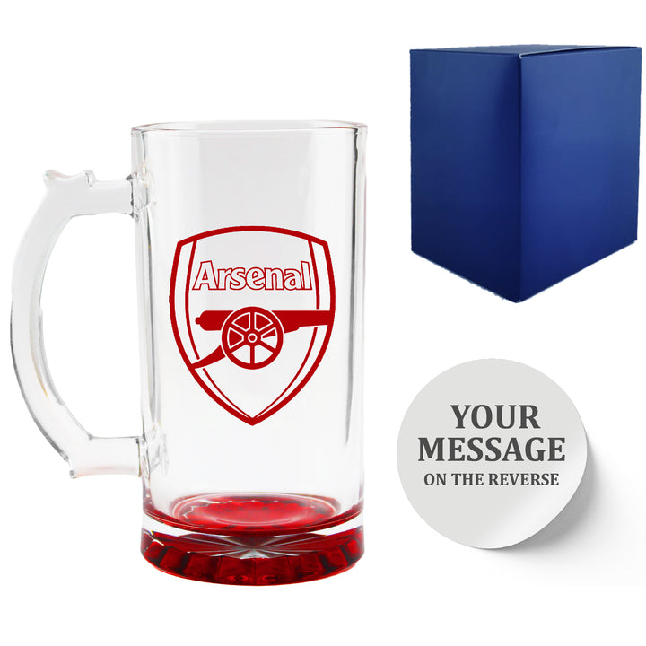 Engraved Official Arsenal 20oz Beer Mug, Gift Boxed Image 2