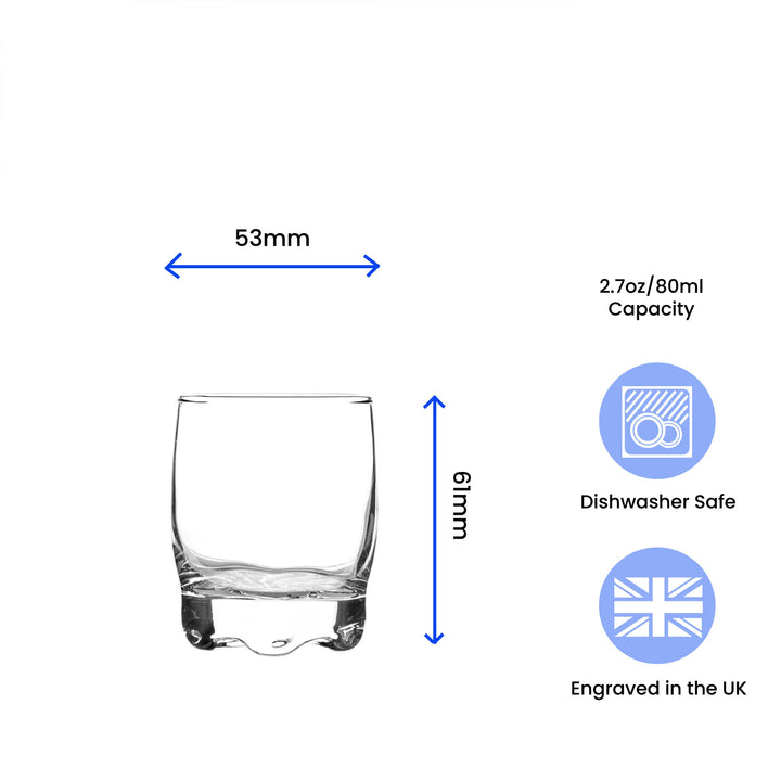 Engraved 80ml Adora Shot Glass with Gift Box Image 3