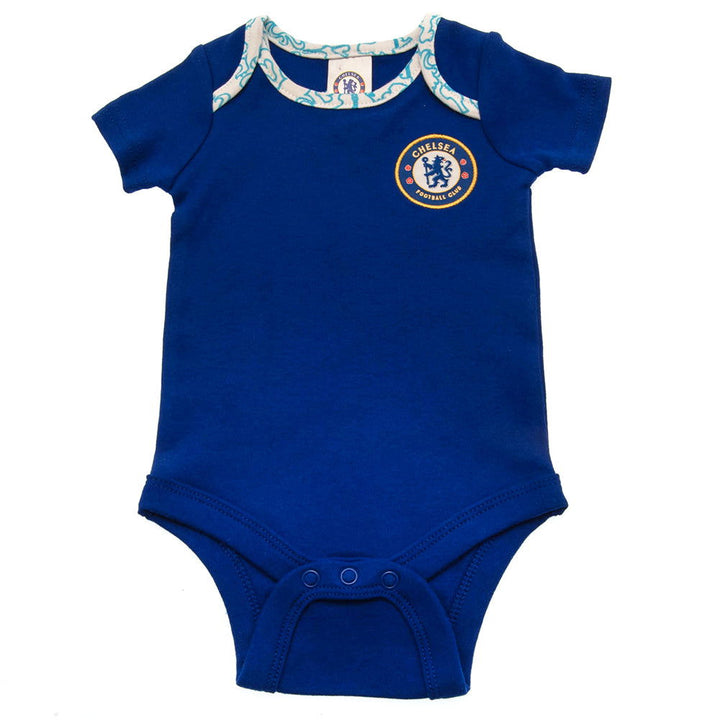 Chelsea Fc 2 Pack Bodysuit 12-18 Mths Lt available to buy at www.giftsfinder.co.uk