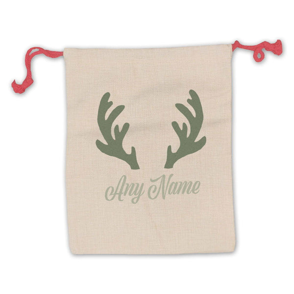 Christmas Presents Sack with Antlers Design () available to buy now at www.giftsfinder.co.uk