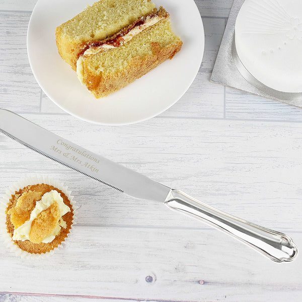 Classic Cake Knife Personalised Engraved