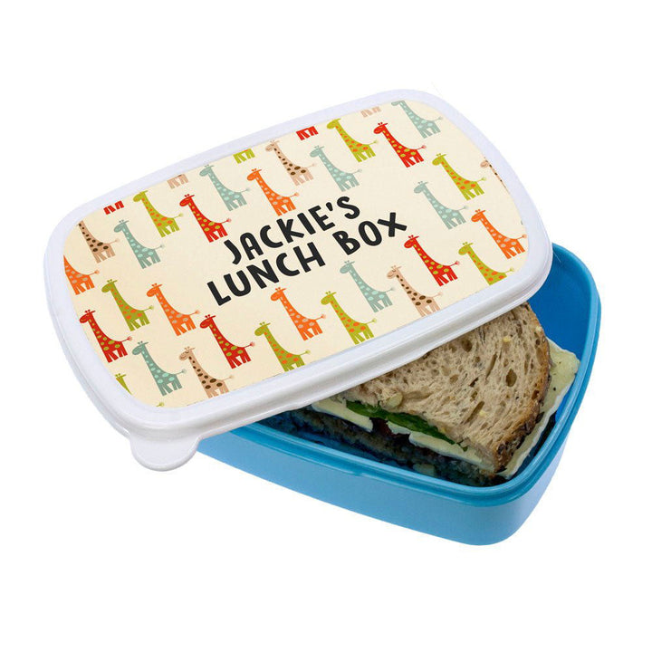 Colourful Giraffe Pattern Lunch Box () available to buy now at www.giftsfinder.co.uk