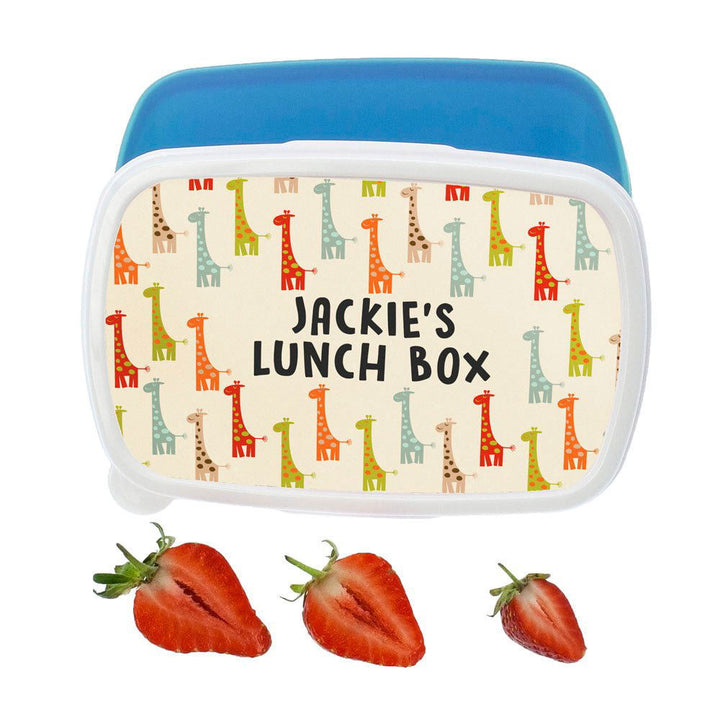 Colourful Giraffe Pattern Lunch Box () available to buy now at www.giftsfinder.co.uk