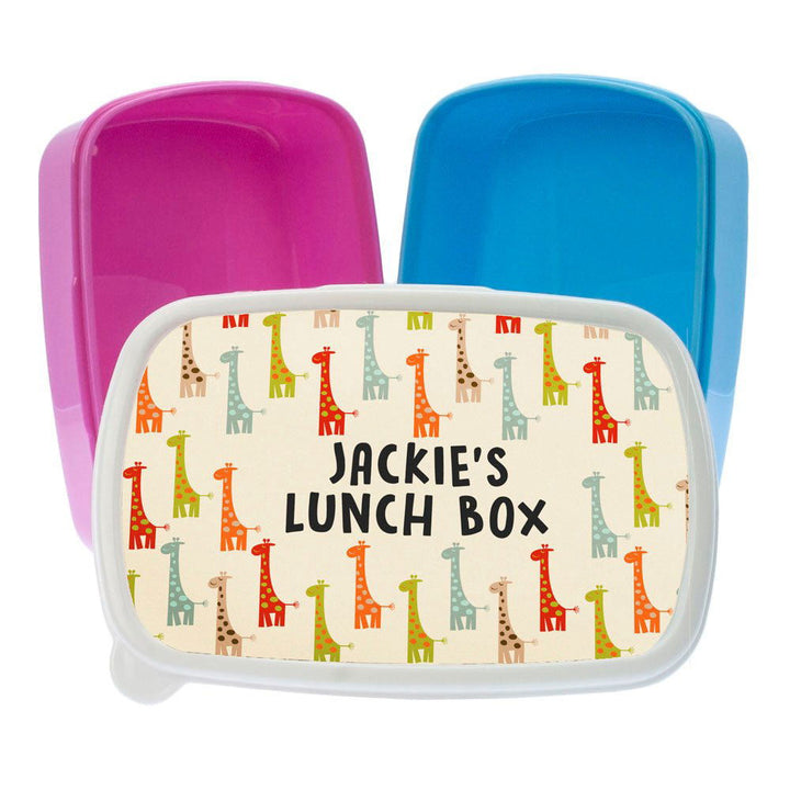 Colourful Giraffe Pattern Lunch Box () available to buy now at www.giftsfinder.co.uk