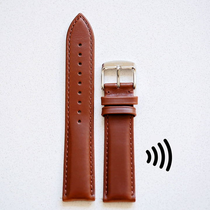 Contactless Payment Watch Snap-Strap - Walnut - part of the Gifts Finder Personalised Watches collection