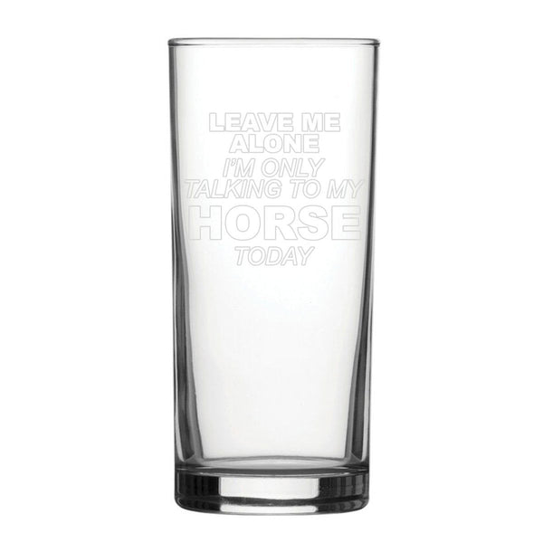 Crazy Horse Lady - Engraved Novelty Hiball Glass (Tumblers) available to buy now at www.giftsfinder.co.uk