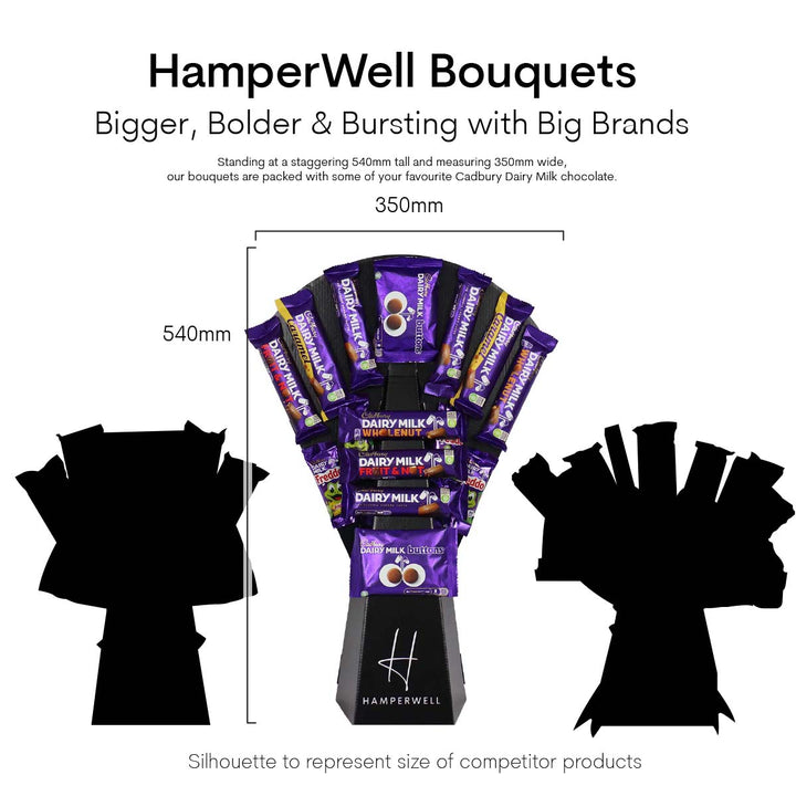 Dairy Milk Selection Chocolate Bouquet - part of the Gifts Finder  collection