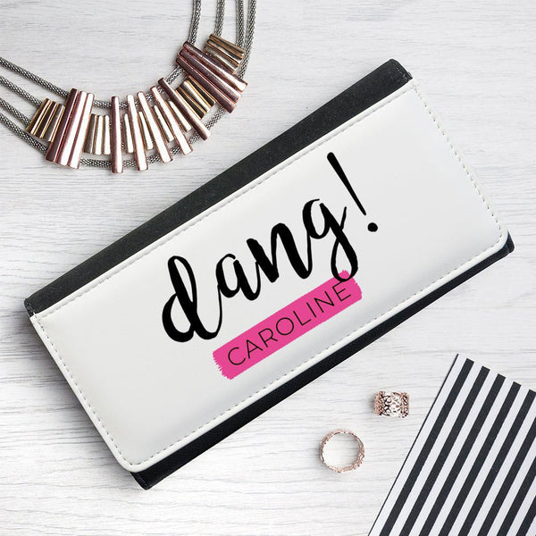 Dang Black Wallet (Personalised Ladies' Wallets) available to buy now at www.giftsfinder.co.uk