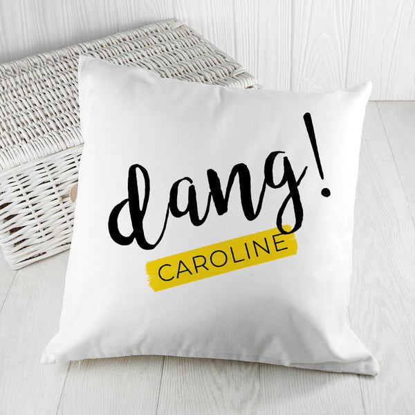 Dang Cushion Cover (Personalised Cushion Covers) available to buy now at www.giftsfinder.co.uk