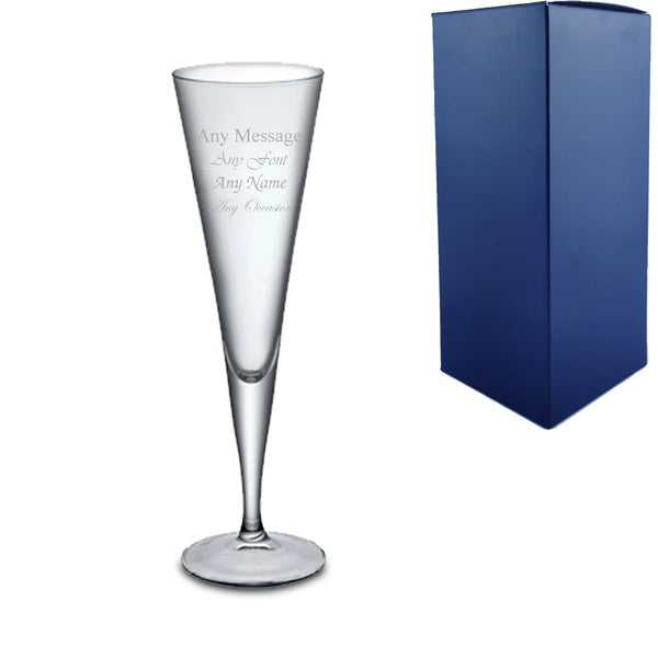 Engraved 110ml Ypsilon Champagne Flute With Gift Box - available to buy online at www.giftsfinder.co.uk