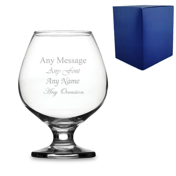 Engraved 14oz Brandy Cognac Glass with Gift Box () available to buy now at www.giftsfinder.co.uk