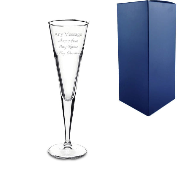 Engraved 160ml Ypsilon Champagne Flute With Gift Box (Stemware) available to buy now at www.giftsfinder.co.uk