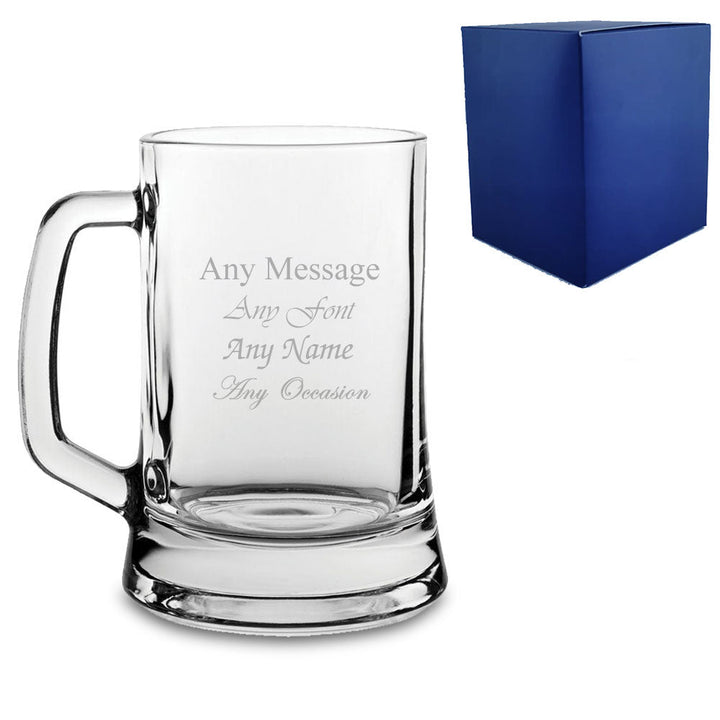 Engraved 16oz Beer Tankard with Gift Box - available to buy online at www.giftsfinder.co.uk