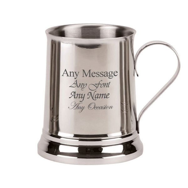 Buy Engraved 16oz Stainless Steel Tankard at www.giftsfinder.co.uk