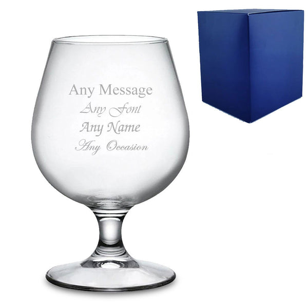 Engraved 18.5oz Stemmed Beer Snifter Glass with Gift Box () available to buy now at www.giftsfinder.co.uk