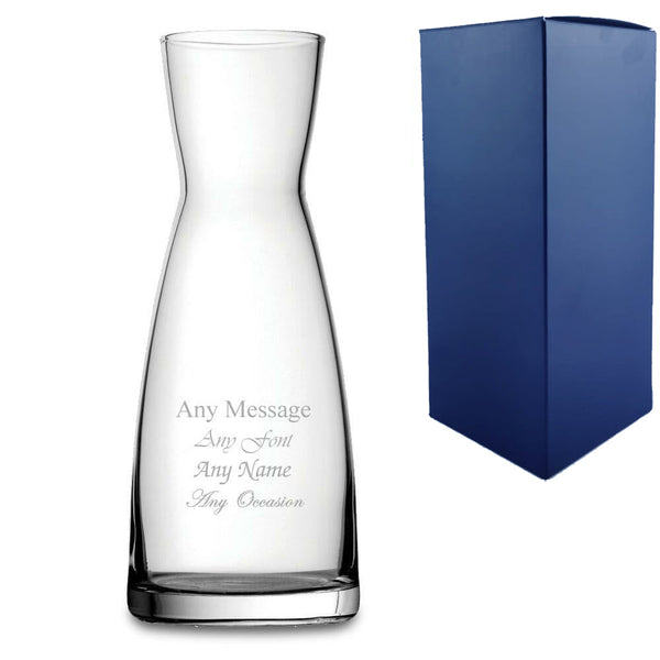 Engraved 1 litre Contemporary Carafe or Vase - available to buy online at www.giftsfinder.co.uk