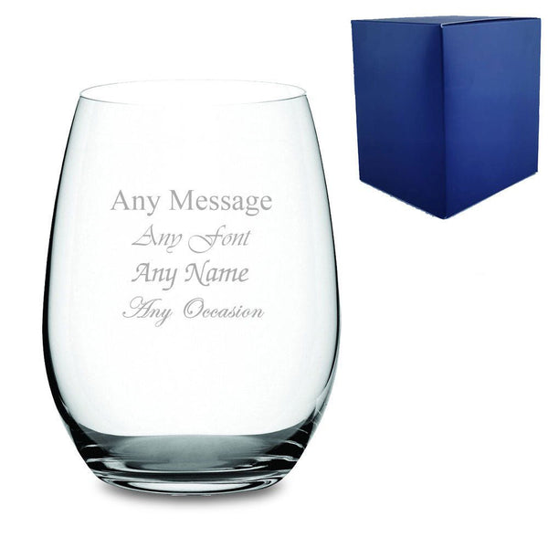 Engraved 21oz Pure Stemless Gin Tumbler with Gift Box (Tumblers) available to buy now at www.giftsfinder.co.uk