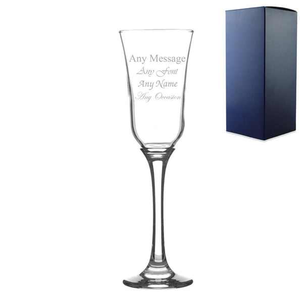 Engraved 225ml Tromba Champagne Flute with Gift Box (Stemware) available to buy now at www.giftsfinder.co.uk