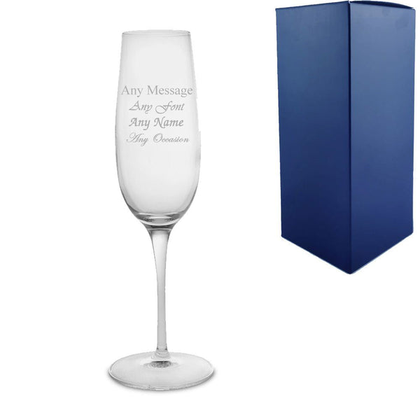 Engraved 235ml Allegro Champagne Flute With Gift Box (Stemware) available to buy now at www.giftsfinder.co.uk