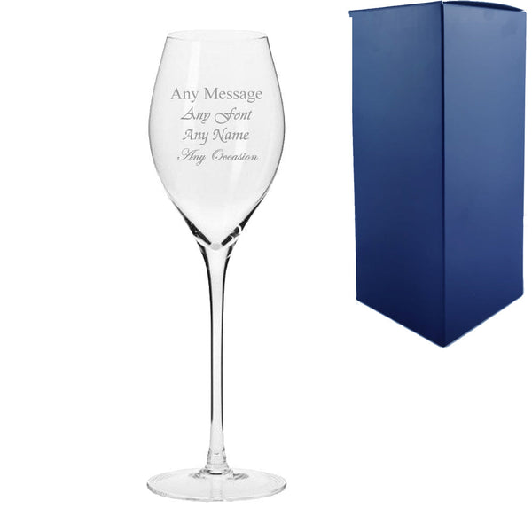 Engraved 280ml Infinity Prosecco Glass With Gift Box - available to buy online at www.giftsfinder.co.uk