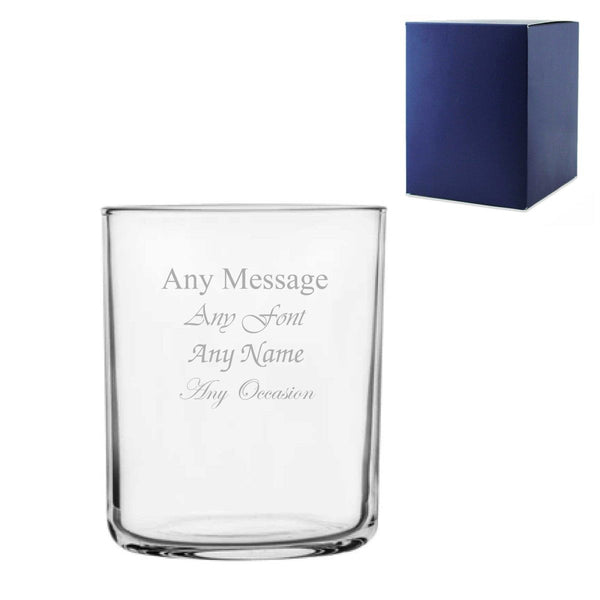 Engraved 280ml Modern Tumbler Glass with Gift Box (Tumblers) available to buy now at www.giftsfinder.co.uk