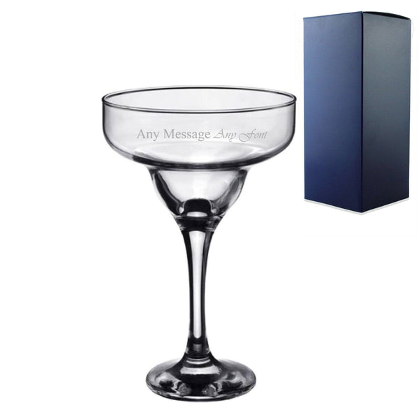 Engraved 295ml Margarita Cocktail Glass with Gift Box (Stemware) available to buy now at www.giftsfinder.co.uk