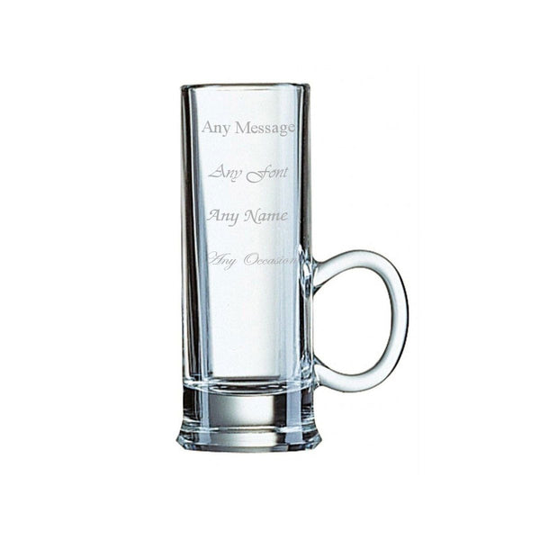 Engraved 2oz Islande Shot Glass With Handle () available to buy now at www.giftsfinder.co.uk