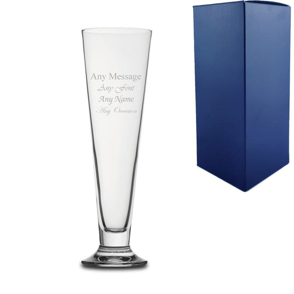 Engraved 300ml Palladio Beer Glass With Gift Box () available to buy now at www.giftsfinder.co.uk