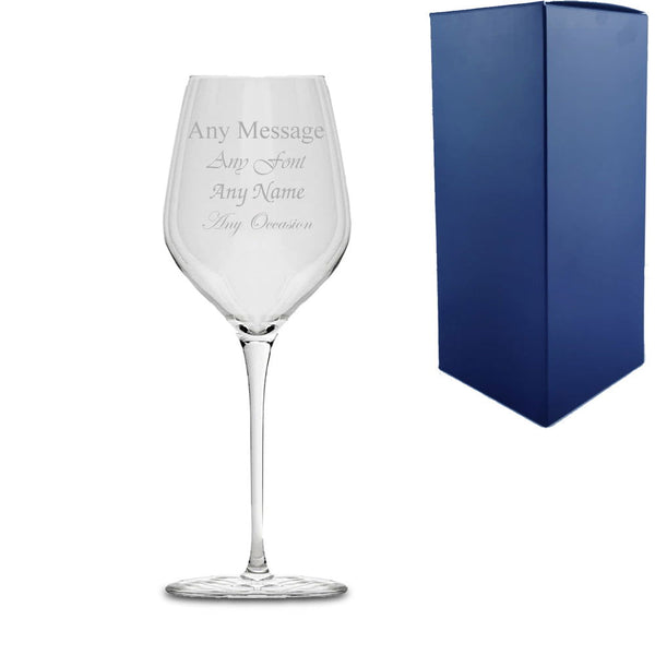 Engraved 305ml Inalto Tre Sensi Wine Glass With Gift Box (Stemware) available to buy now at www.giftsfinder.co.uk