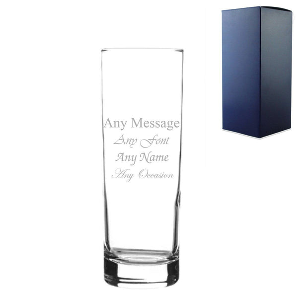 Engraved 315ml Tall Highball Glass with Gift Box () available to buy now at www.giftsfinder.co.uk