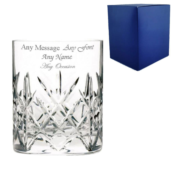 Engraved 320ml Flamenco Crystalite Full Cut Whisky Tumbler With Gift Box (Tumblers) available to buy now at www.giftsfinder.co.uk