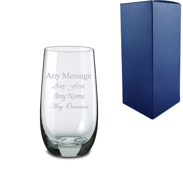 Engraved 350ml Roma Crystalite High Ball With Gift Box () available to buy now at www.giftsfinder.co.uk