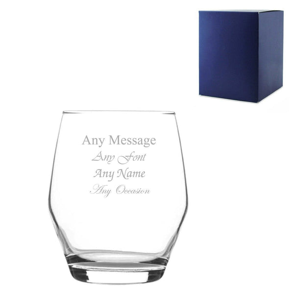 Engraved 370ml Ella Whisky Glass with Gift Box () available to buy now at www.giftsfinder.co.uk