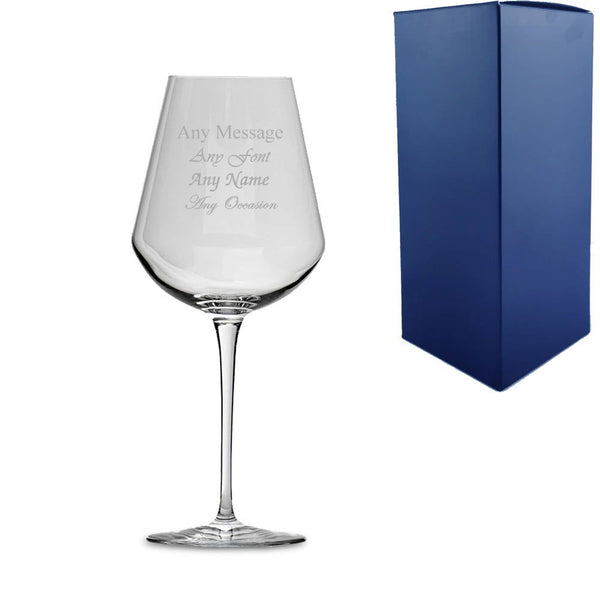 Engraved 380ml Inalto Uno Wine Glass With Gift Box (Stemware) available to buy now at www.giftsfinder.co.uk