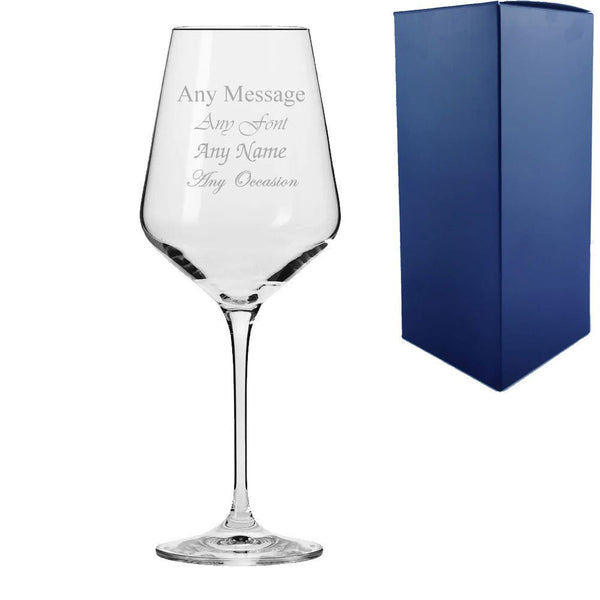 Engraved 390ml Infinity Red Wine Glass With Gift Box (Stemware) available to buy now at www.giftsfinder.co.uk